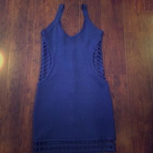 Y2K Bebe royal blue dress
